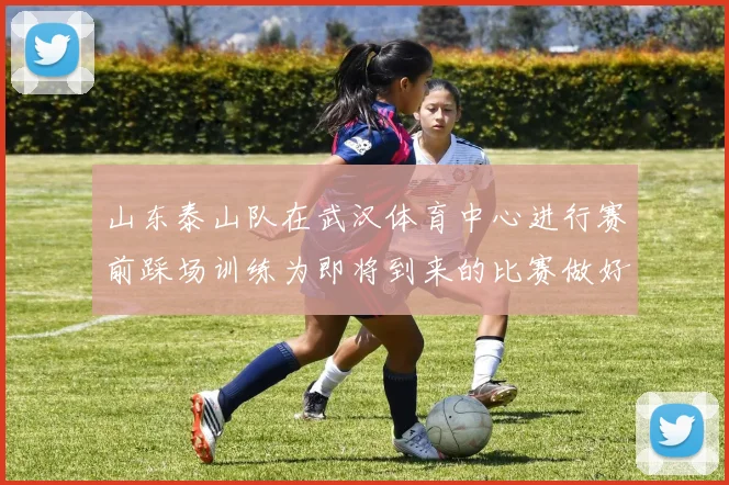 山东泰山队在武汉体育中心进行赛前踩场训练为即将到来的比赛做好准备